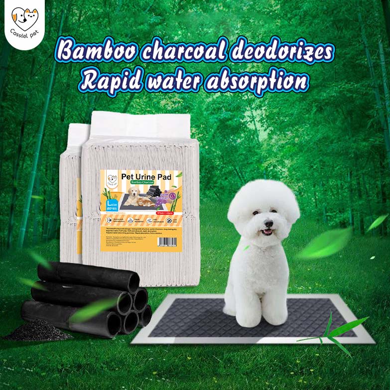 Cassiel Pet Charcoal Dog Cat Wee Wee Pad Training Urine Pad Toilet Pad ...