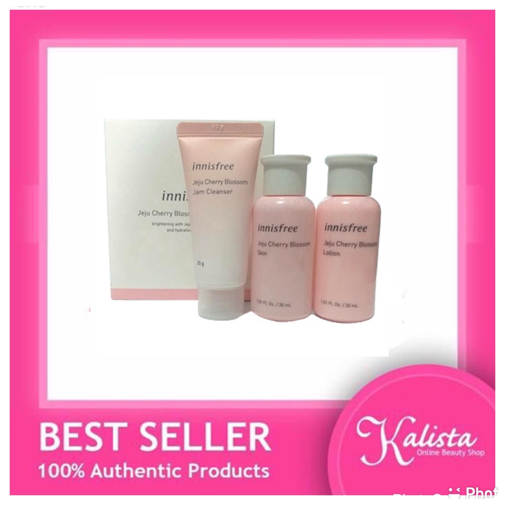 INNISFREE Jeju Cherry Blossom Trio Kit (NEW) Shopee Philippines