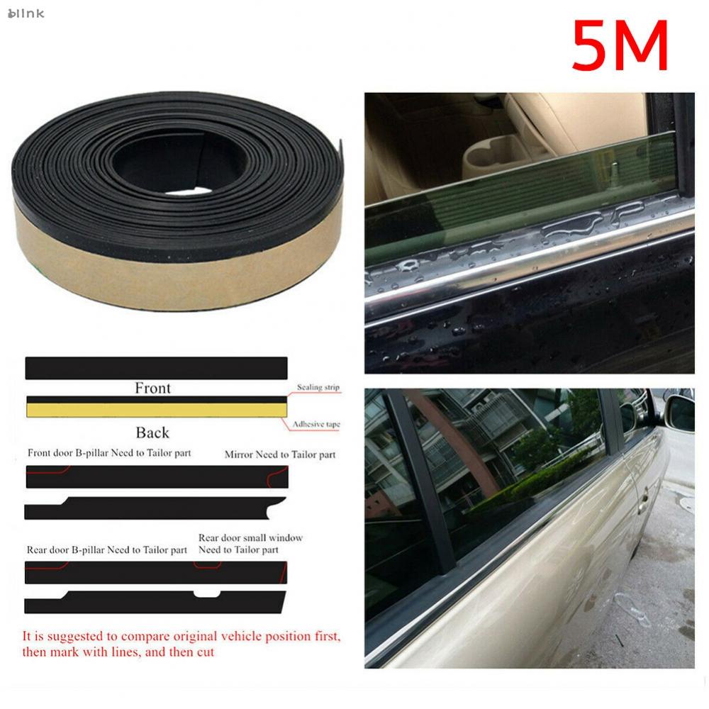 5M*15MM Car Edge Weatherstrip Car Seal Strip Black Rubber High Quality