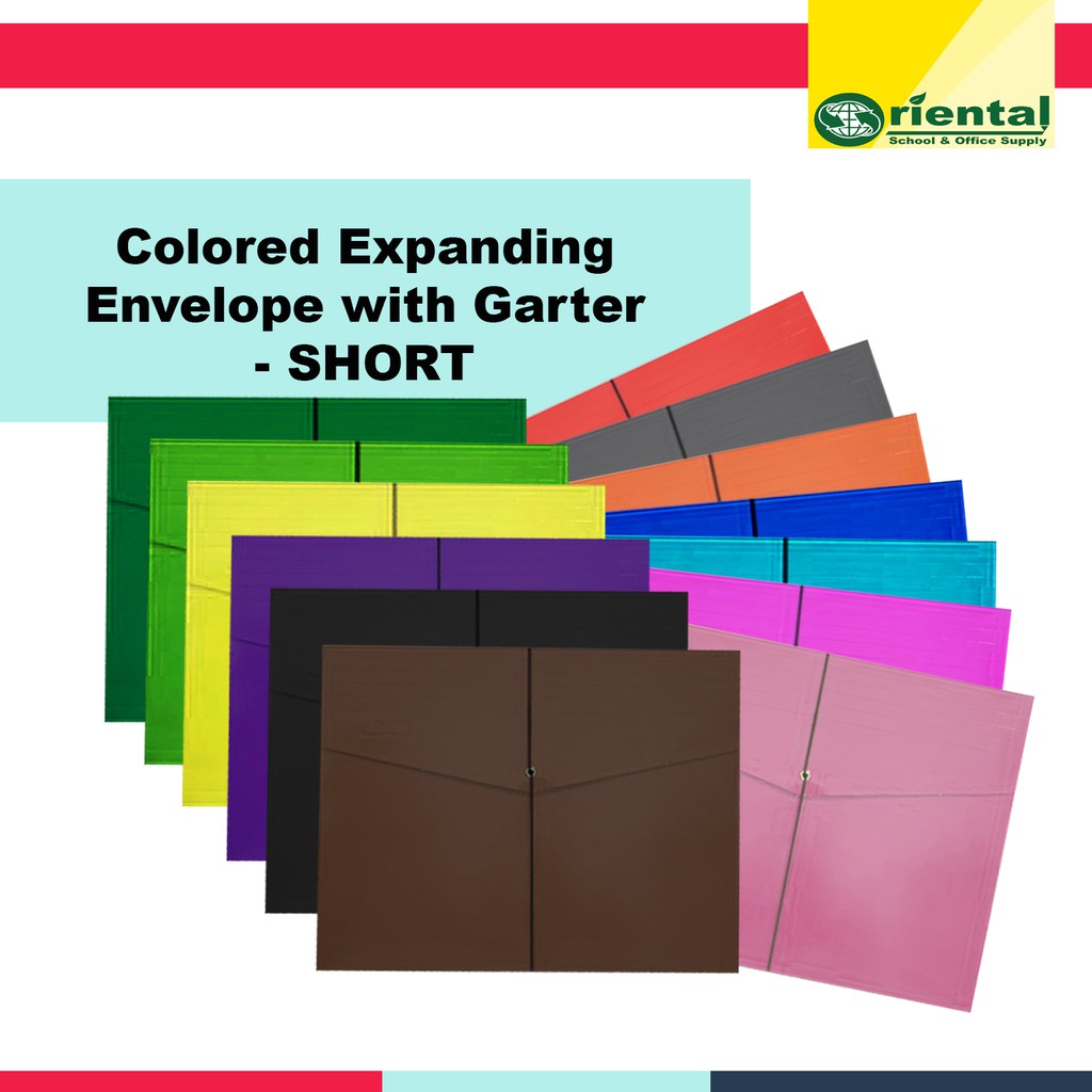 Slightly Damaged and Faded Colors Short Expanding Envelope with Garter