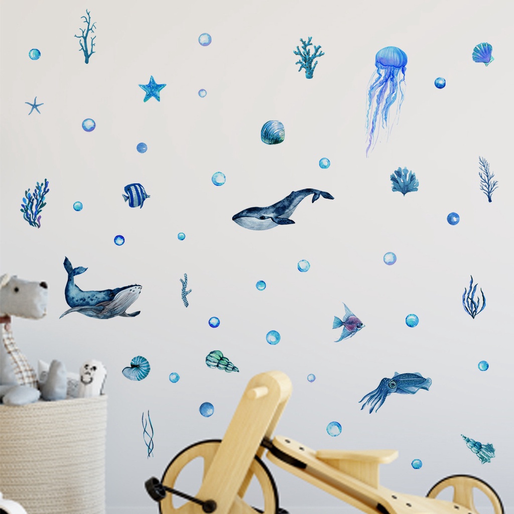 DIY sticker Luminous stickers Sea Wall Stickers Ocean Themed ...