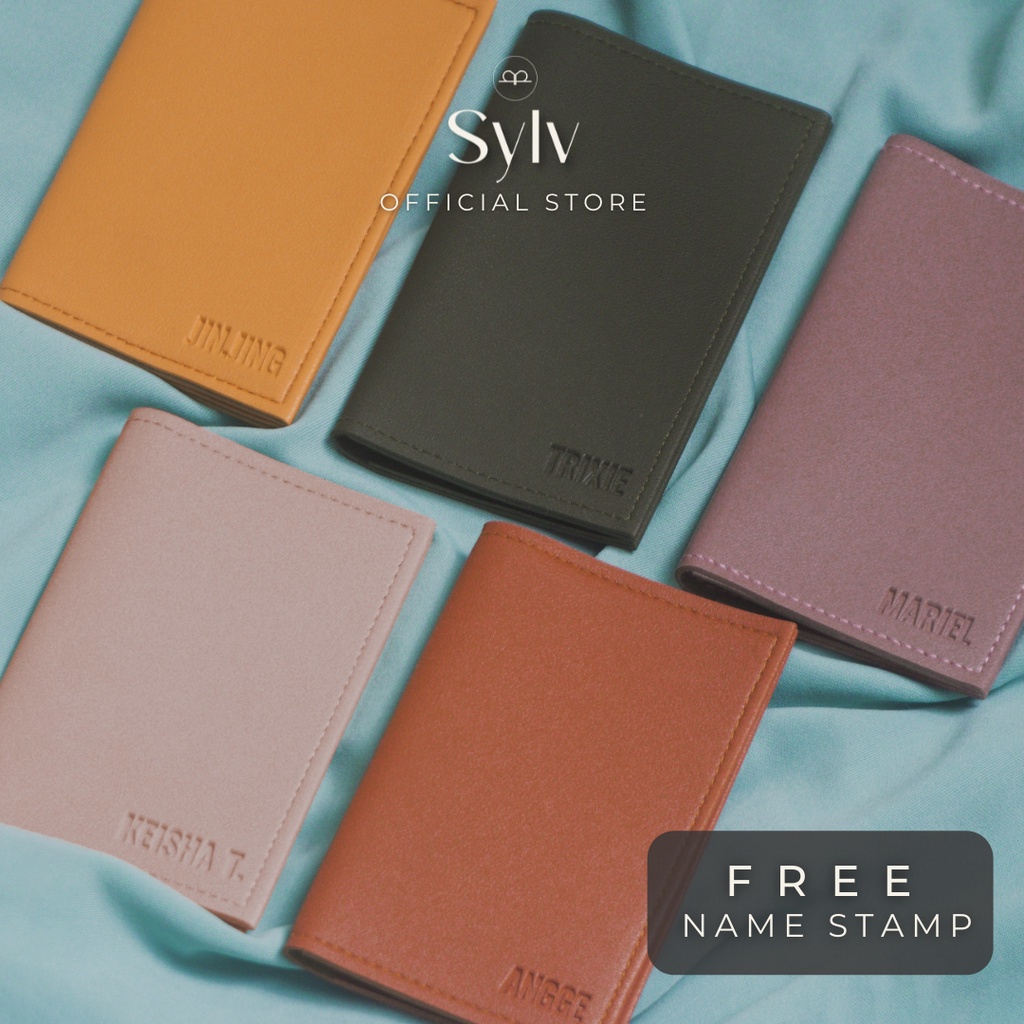 Sylv VERA Passport Holder (Free Name Stamp!) Shopee Philippines