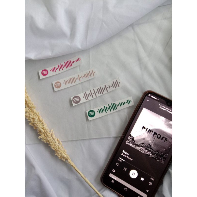 Transparent CUSTOM STICKER CODES Spotify CODES | Shopee Philippines