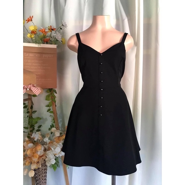 Black sleeveless button down dress Shopee Philippines