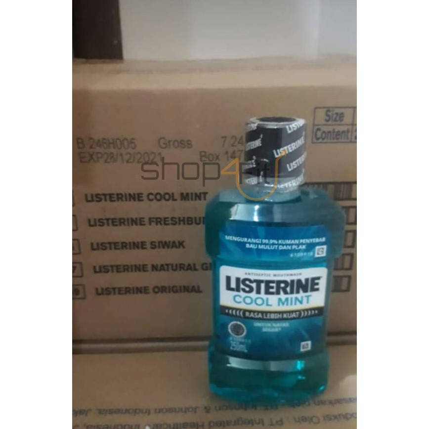 Listerine Blue Mouthwash 250ml Shopee Philippines