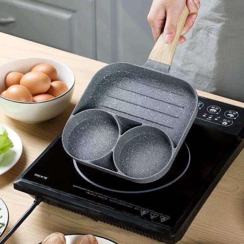 New Non-stick Aluminum Alloy Multi-function Omelette Pan Frying Pan Egg Pan  Steak Pan