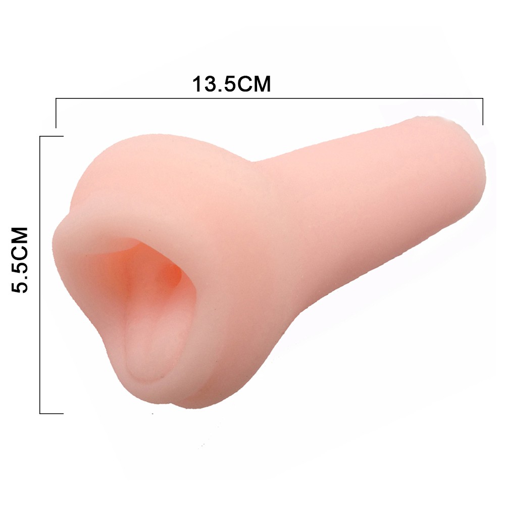 Deep Throat Male Oral Sex Toy Silicone Mouth Sex Product for