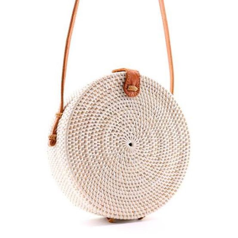 VINTAGE HAND MADE RATTAN SLING BAG CLASSIC Shopee Philippines