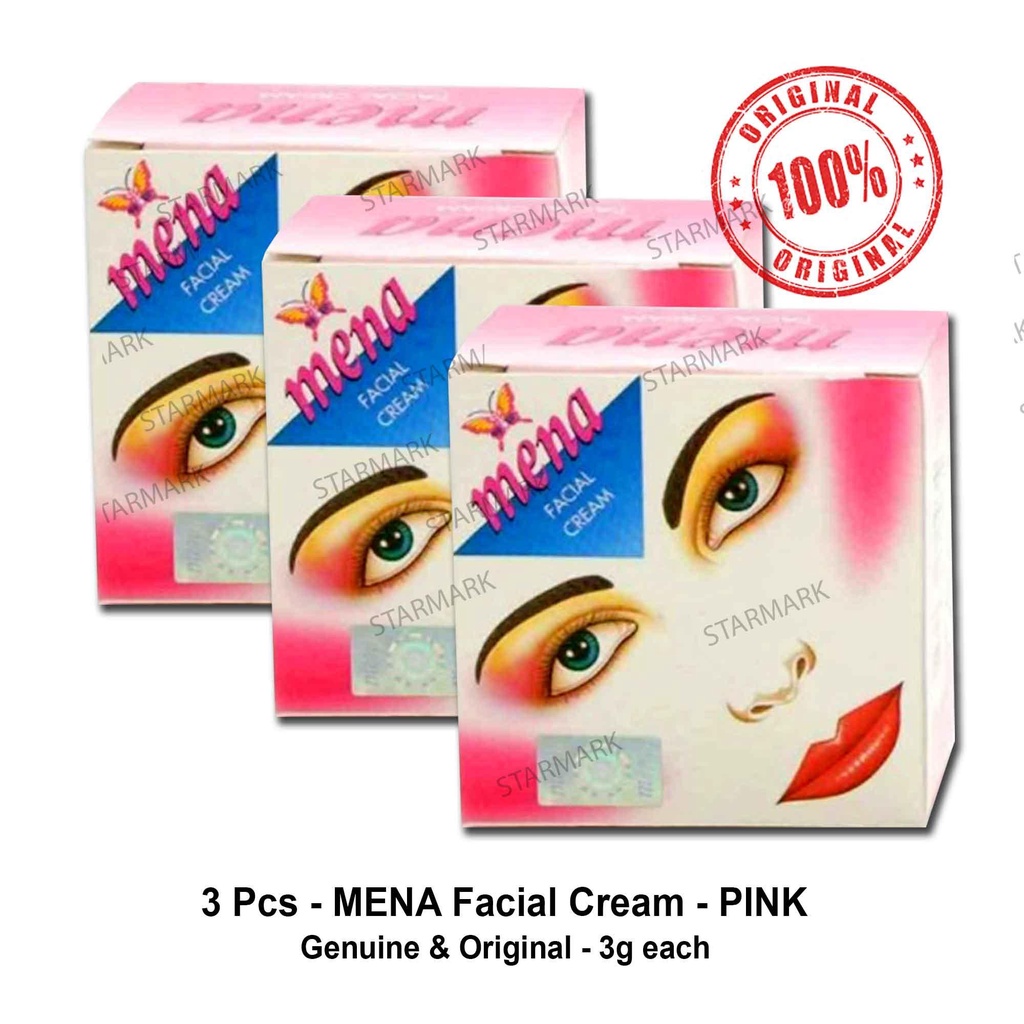 Mena Facial Cream Pink 3g each 3 grams each Genuine and Original 3