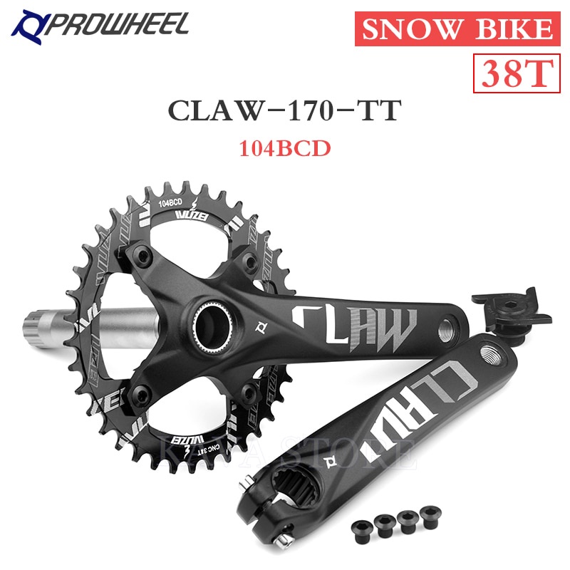 Mountain Bike Crankset 170mm Hollow Integrated Crank Arm Set With