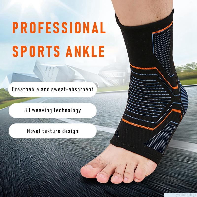 1 PC Sports Ankle Brace Strap Sleeves Support 3D Weave Elastic