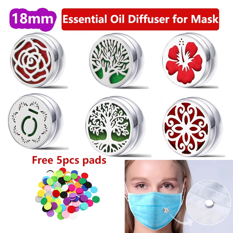 Newest 18MM Essential Oil Diffuser for Mask Buckle for YL Face Mask ...