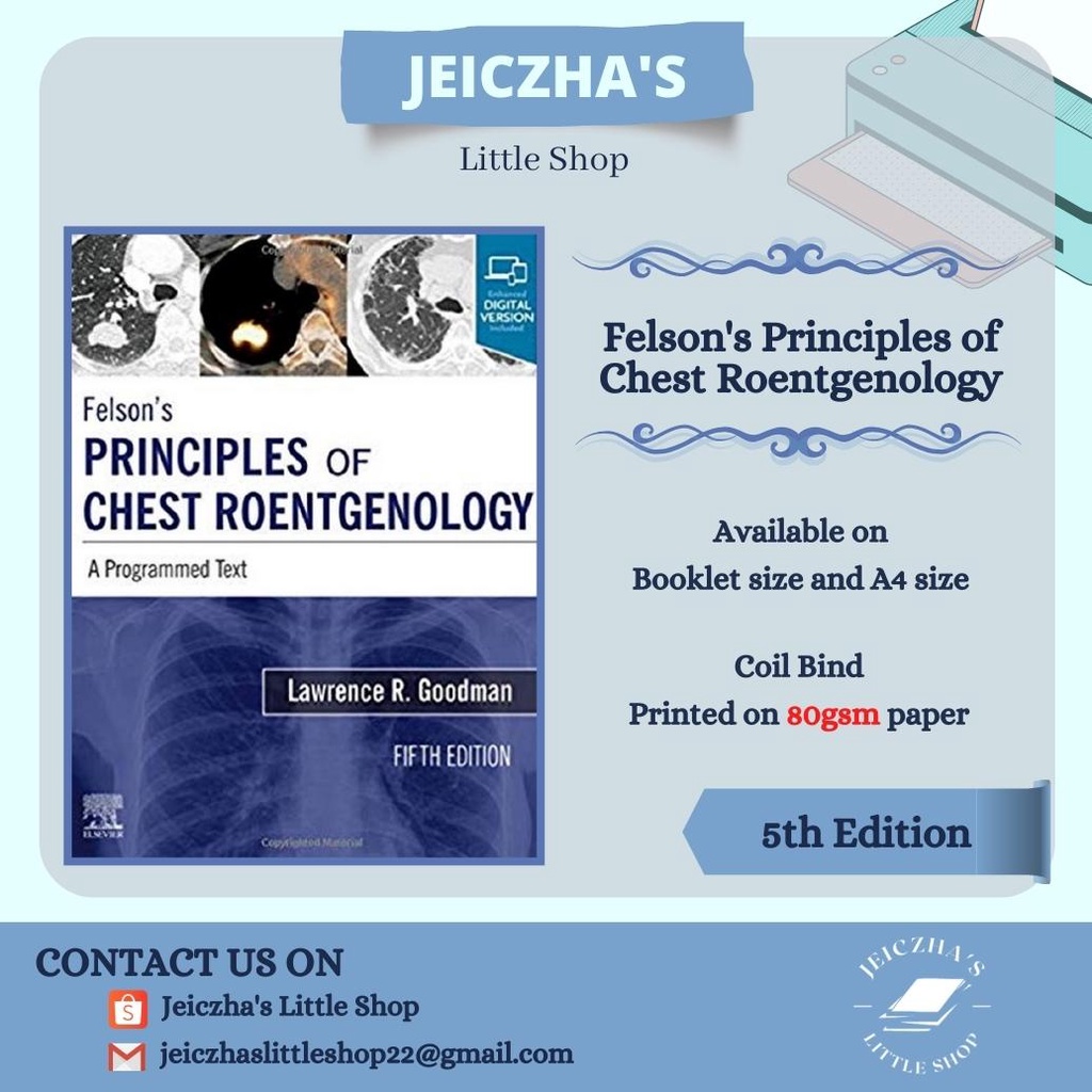 Felson's Principles of Chest Roentgenology [5th Edition] | Shopee ...