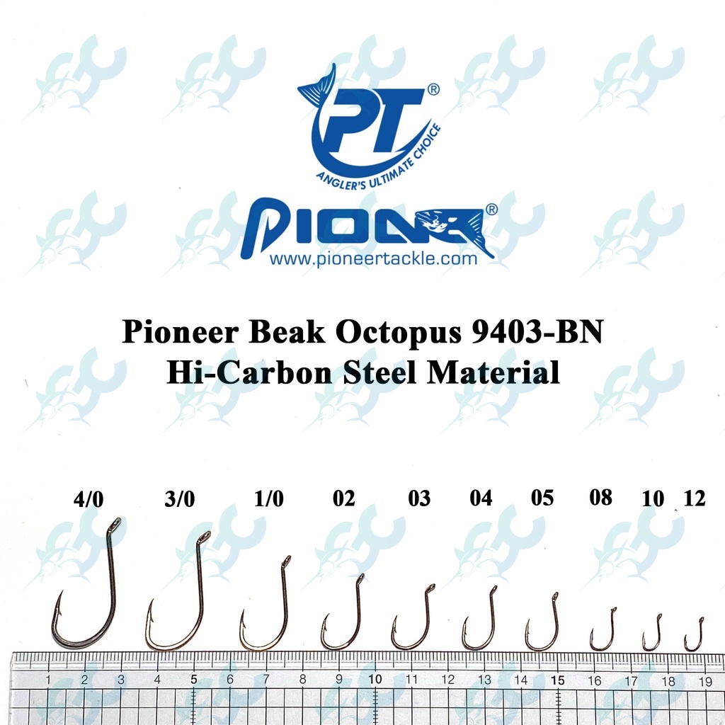 Pioneer Beak Octopus 9403BN 18s HiCarbon Steel Material Beak Fishing