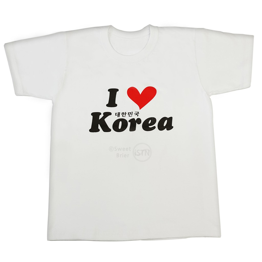 T shirt i love korea sales