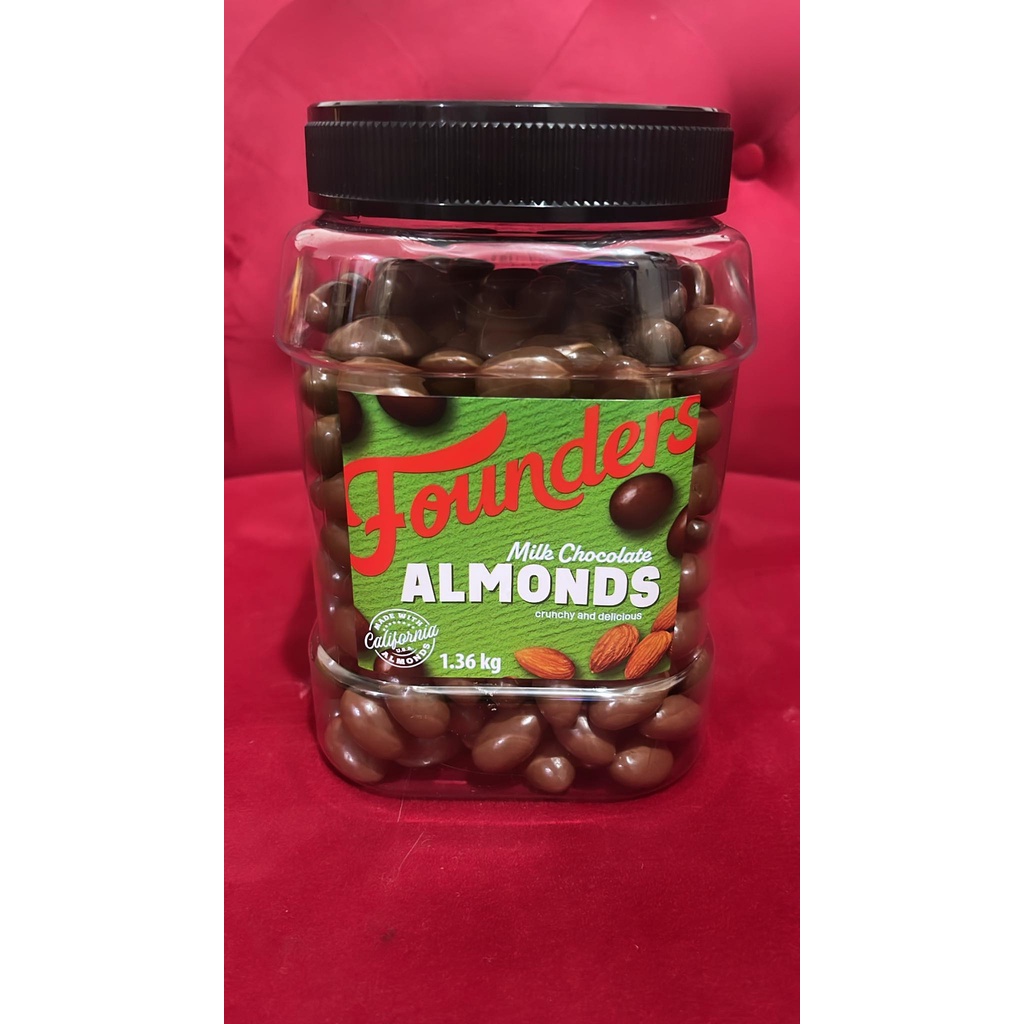 FOUNDERS MILK CHOCOLATE ALMONDS JAR Shopee Philippines