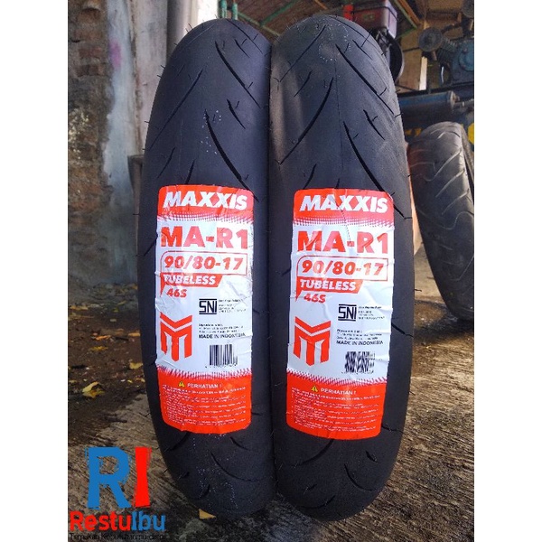 Maxxis MA-R1 Tubeles Tires 90/80-17 Soft Compound Racer Only | Shopee ...