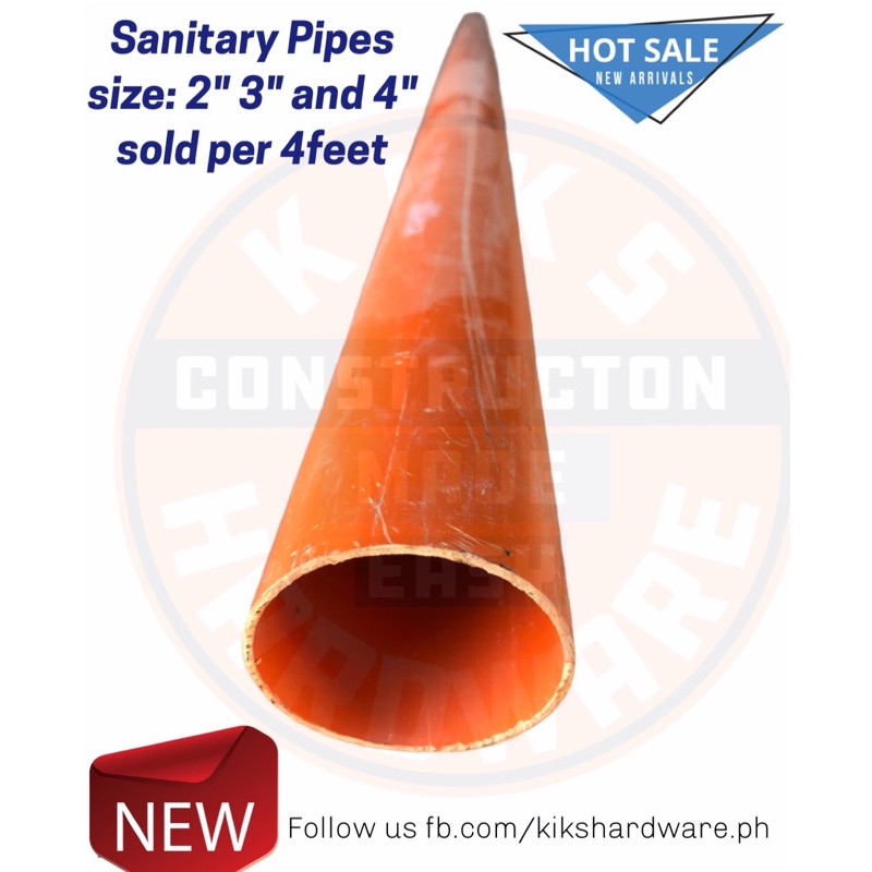 Pvc Pipe Orange 4 feet Shopee Philippines