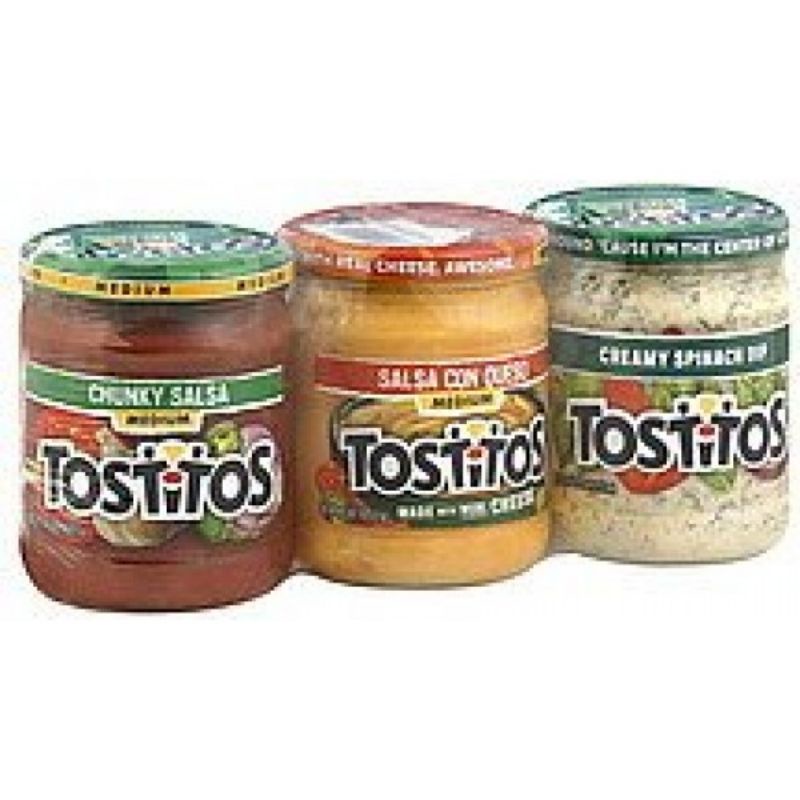 Tostitos Dips (crunchy Salsa, Salsa Con Queso, Creamy Spinach Dip ...