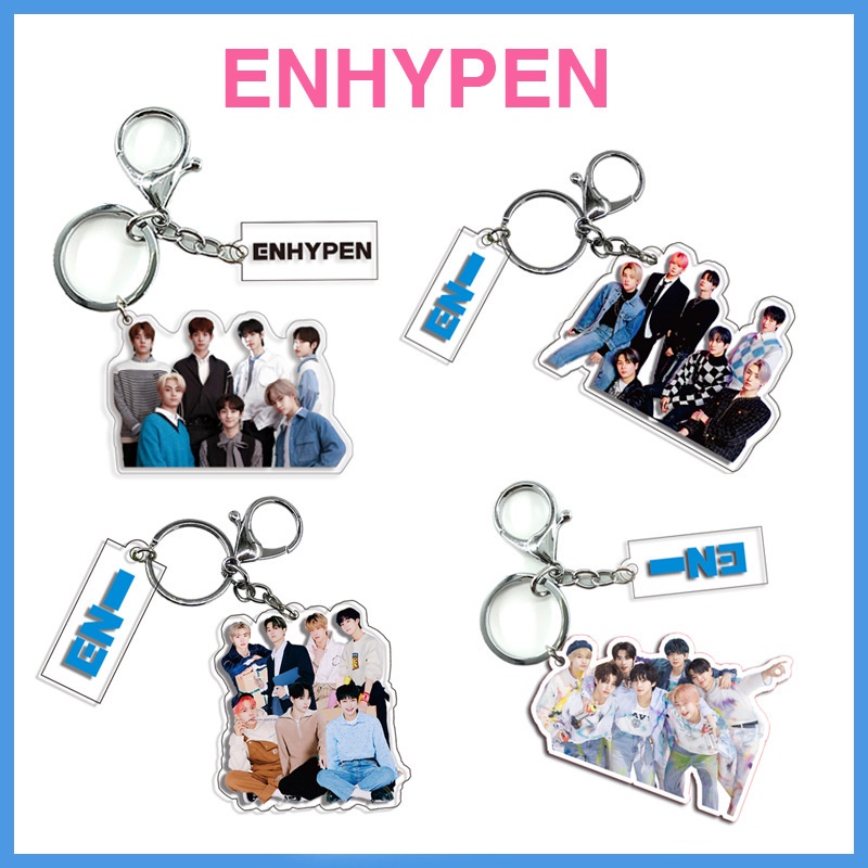 ENHYPEN Album Keychain SUNOO JUNGWON SUNGHOON JAKE JAY Acrylic Pendant ...