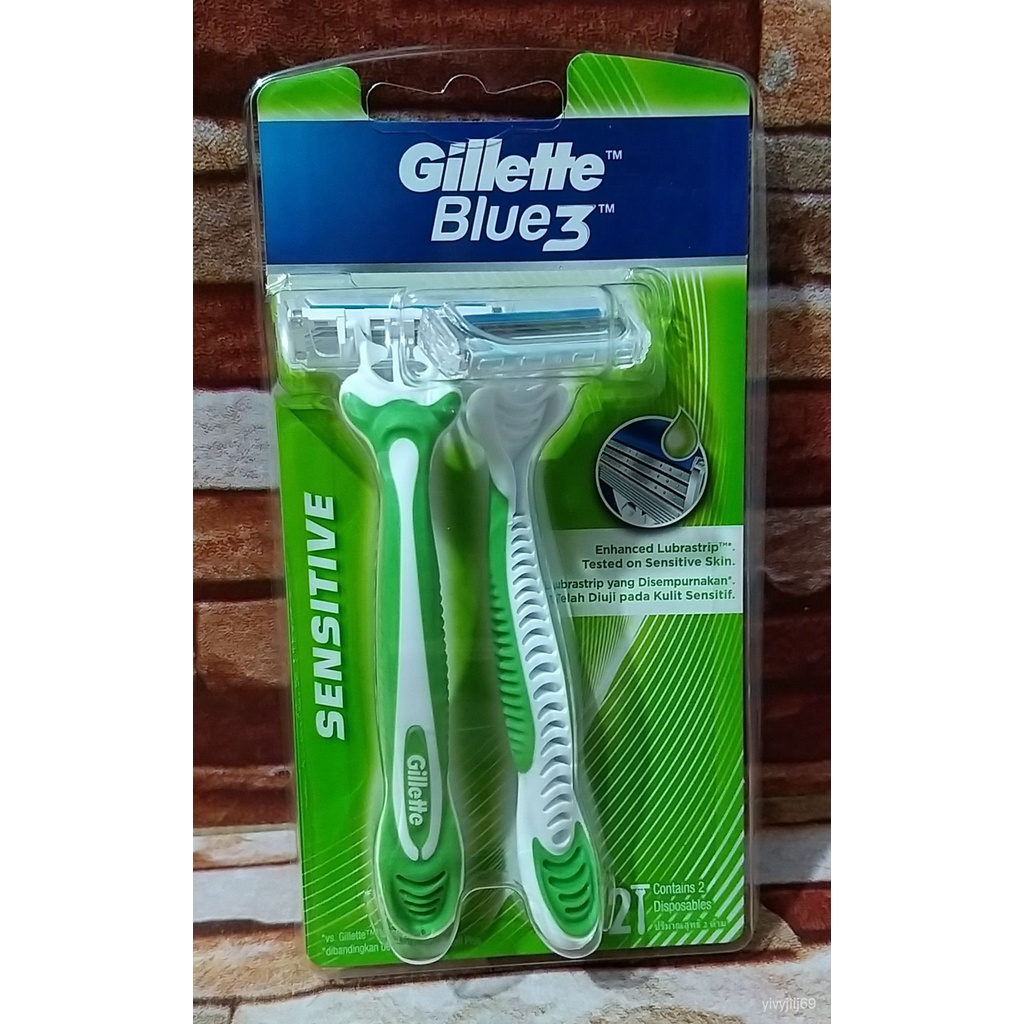 Gillette Blue 3 Razor Set Of 2High-end | Shopee Philippines
