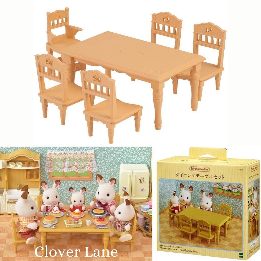 Sylvanian families dining table 2024 set