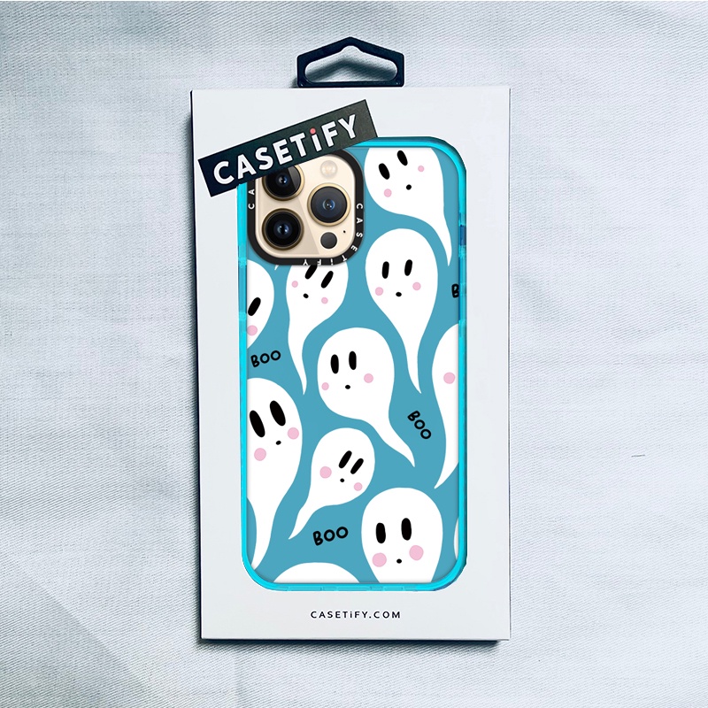 Casetify X Boo Ghost Wathet Blue Case Iphone 13 12 11 Pro Max Mini Xs