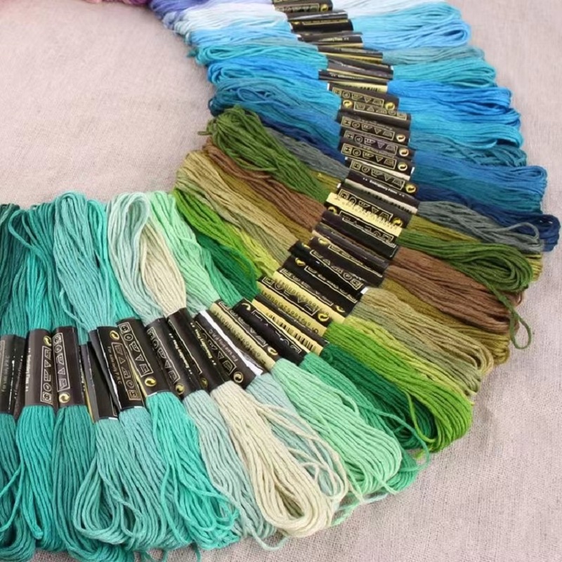 12/24/36/50 Colors Embroidery Thread Set Multicolor Thread Cross Stitch ...
