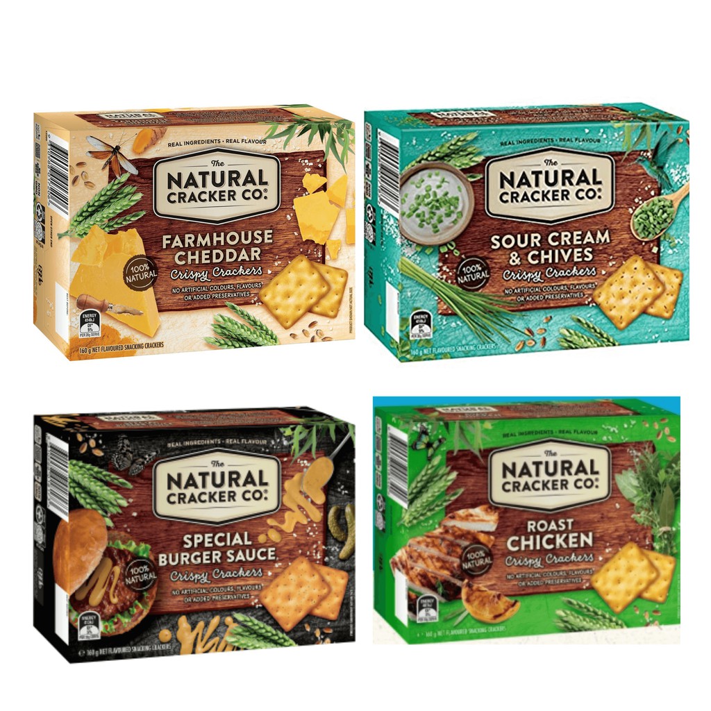 Natural Cracker Co. Australia Crispy Crackers (160 g) Shopee Philippines