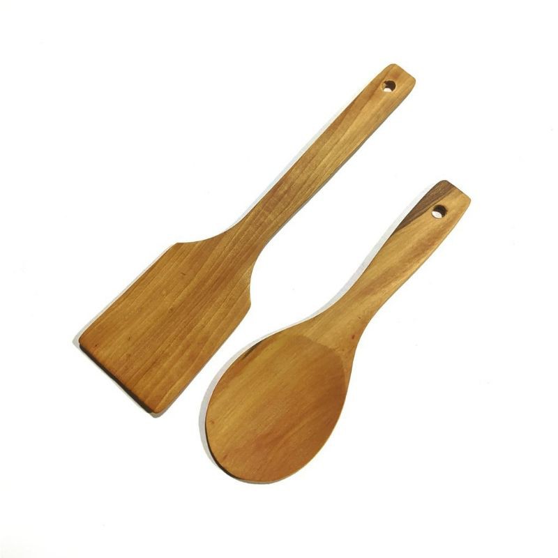 Wooden flat clearance spatula