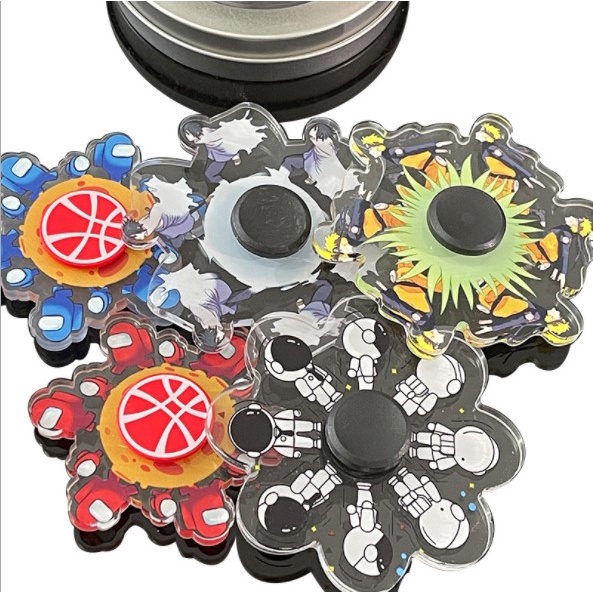Fidget Spinner Hand Top Spinners Glowing Fidget Spinner Stress Relief ...