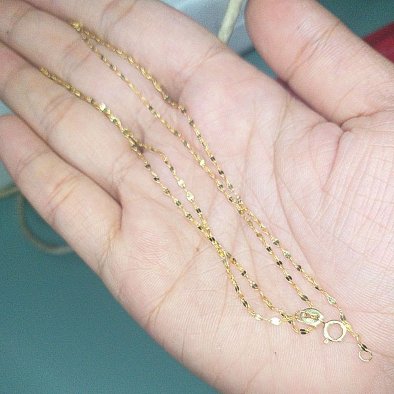 Dancing Chain Saudi Gold Jewelry 18k 