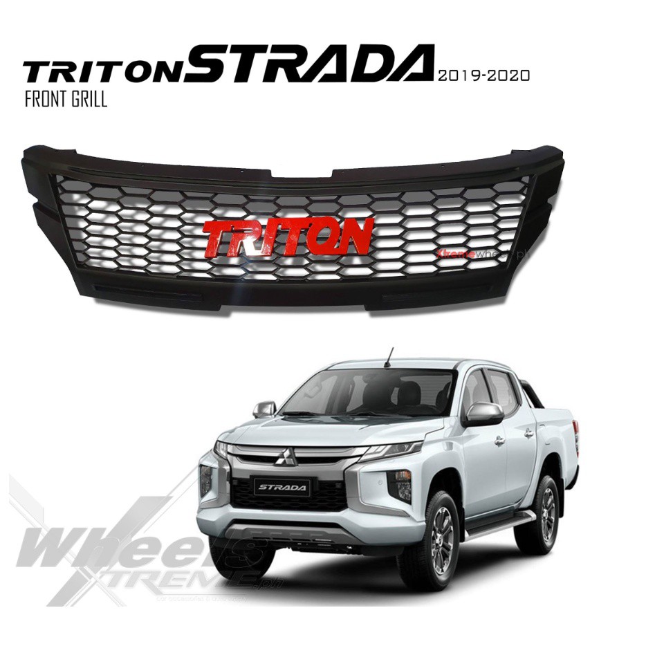 Mitsubishi strada 2019-2023 thailand made matte black front grille ...