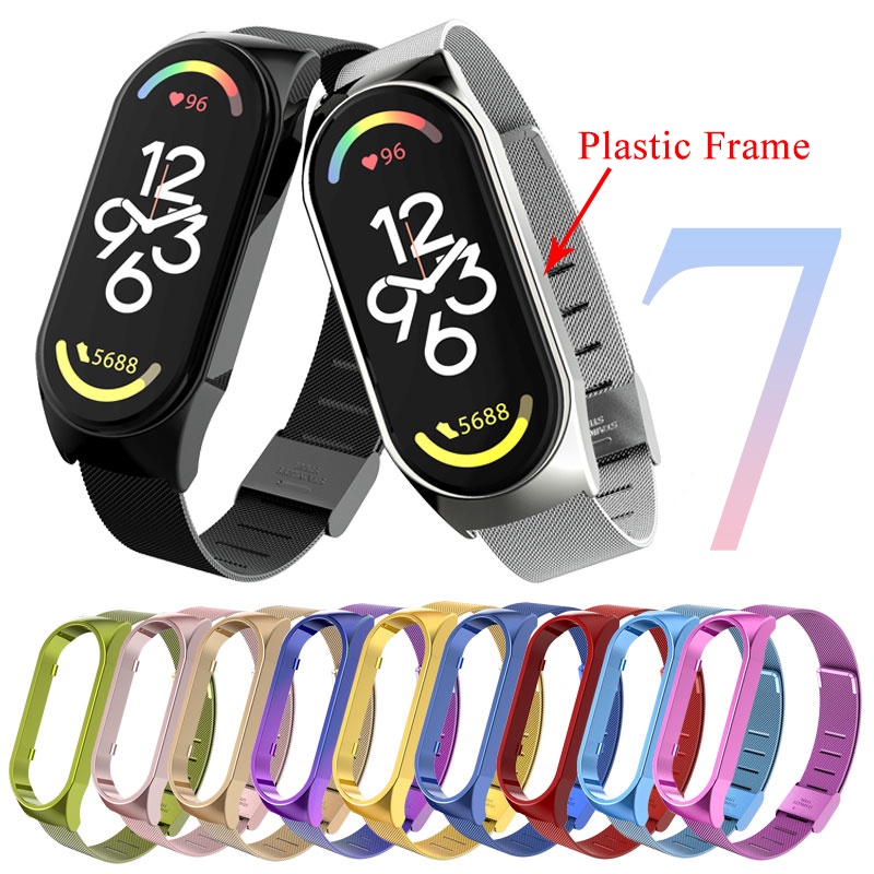 Xiaomi Mi Band 7 Strap Metal For Xiaomi Mi Band 6 5 4 3 Bracelet ...