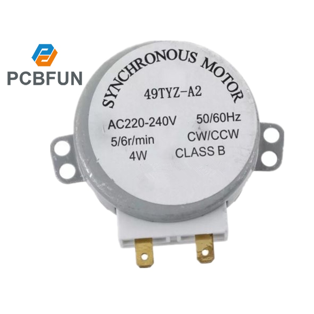 Moteur Synchrone 49TYZ-A2 Pour Four Micro-ondes - 220-240V, 4W, 5/6 RPM - Neuf