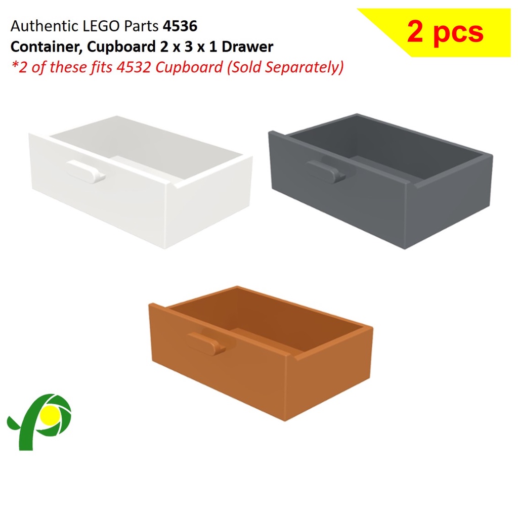 LEGO Parts 4536 Container, Cupboard 2x3x1 Drawer | Shopee Philippines
