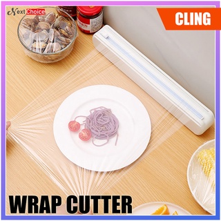 Preservative Film Cutter,Food Plastic Cling Wrap Dispenser,Cutter Film Wrap  Dispenser Blocks Roll Bags Cling,Aluminium Foil - Food Plastic Cling Wrap