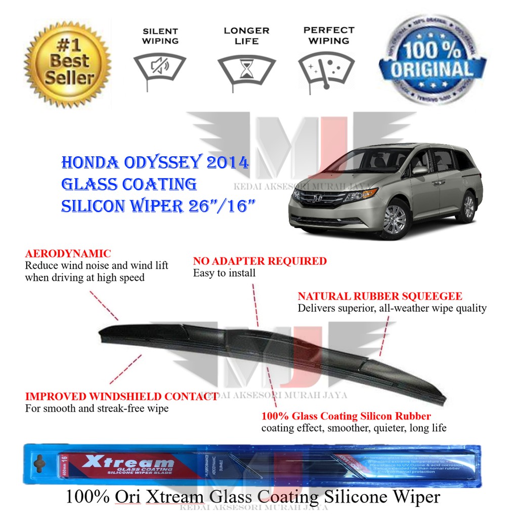 2014 Honda Odyssey Wiper Blade Size