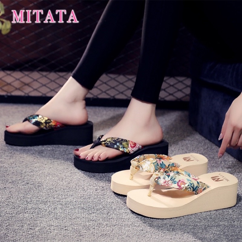 flip flops wedge slippers for women