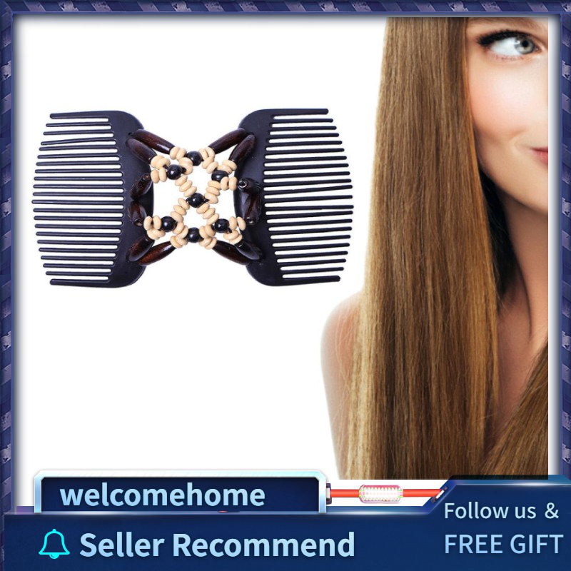 [Seller Recommend] Double Comb Clips Vintage Bead Combs for Lady Women ...