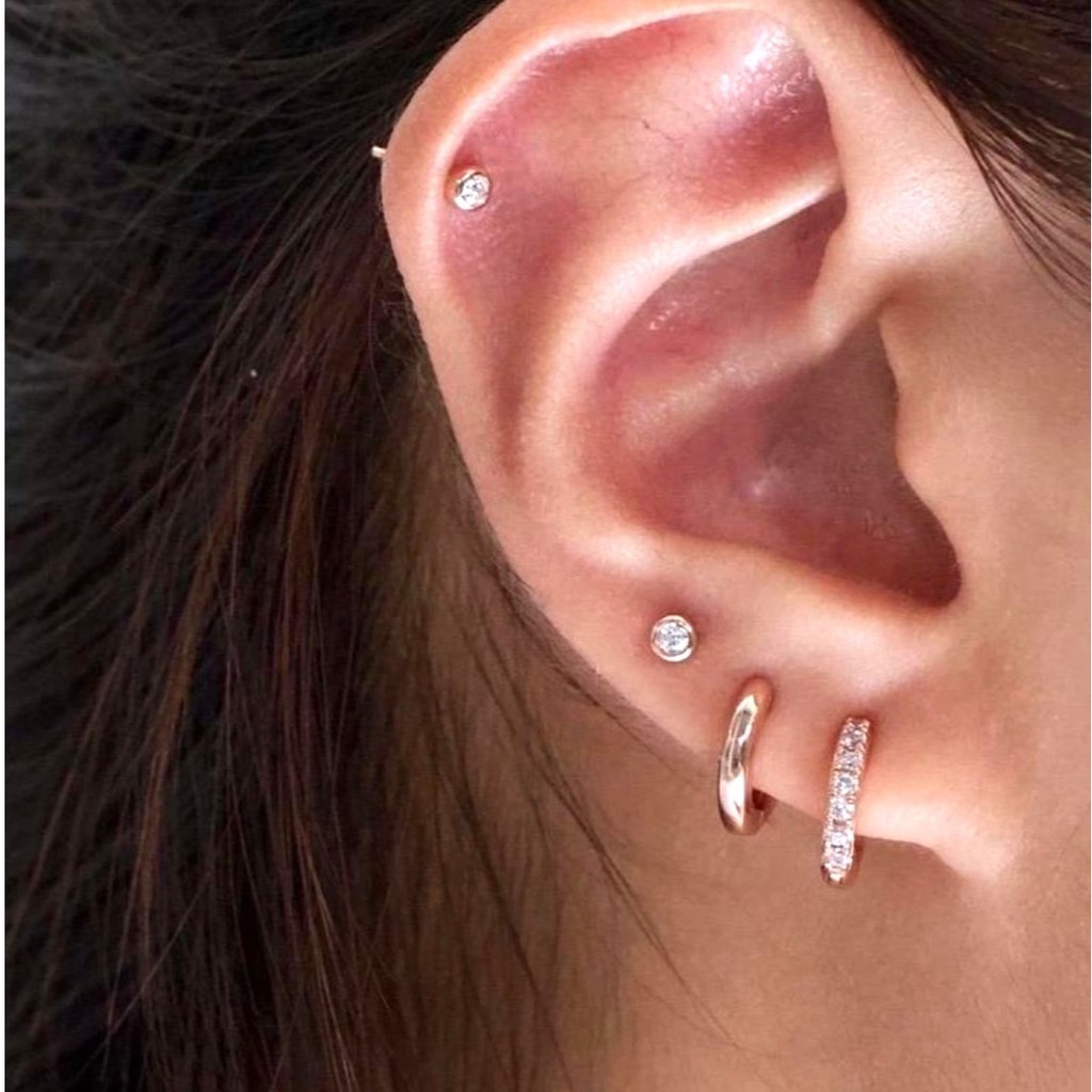 Neutrals.mnl Multiple pierce pair of earring set Sold per pair Non Tarnish Hypoallergenic