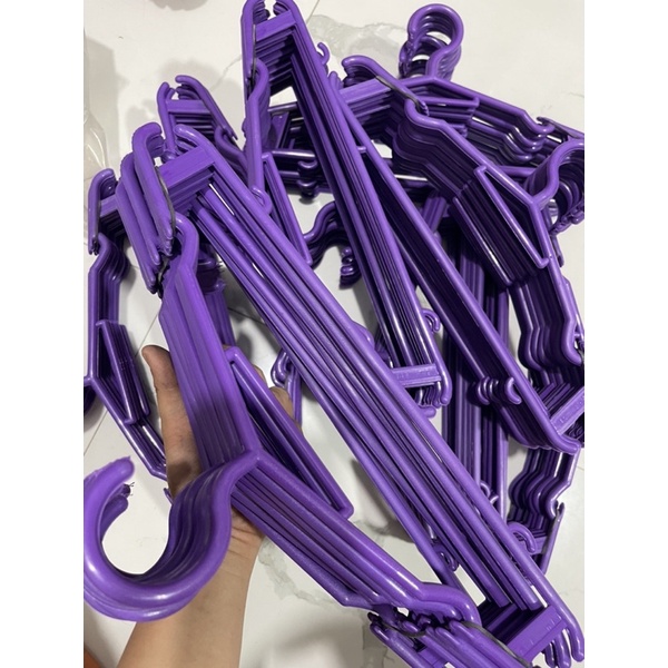 PURPLE/VIOLET HANGER CLASS A/ 1 Dozen(12pcs)‼️GOOD QUALITY