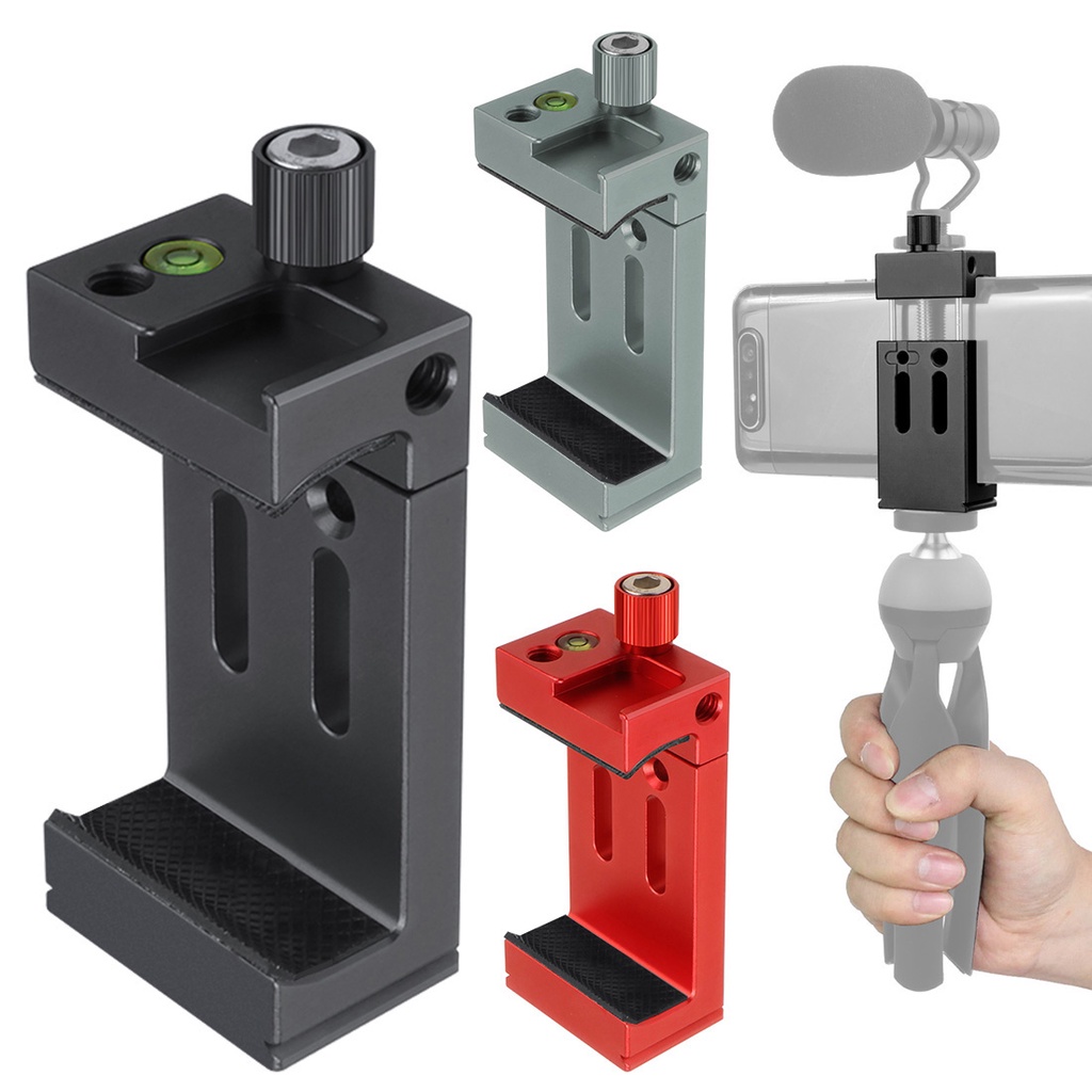 XT-XINTE Mobile Phone Holder Clip for Go-Pro Flashlight Microphone With ...