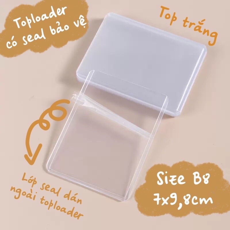 (READY Stock) TOPLOADER B8 CLEAR WHITE WITH SEAL WITHOUT SEAL HIGH ...