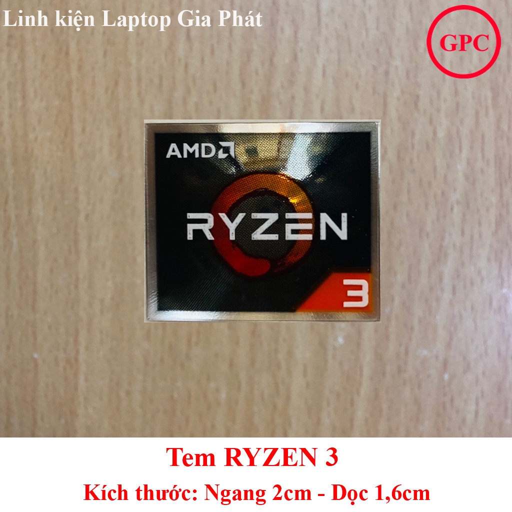 AMD RYZEN 3/ 5/7 stickers for computer and Laptop decoration | Shopee ...
