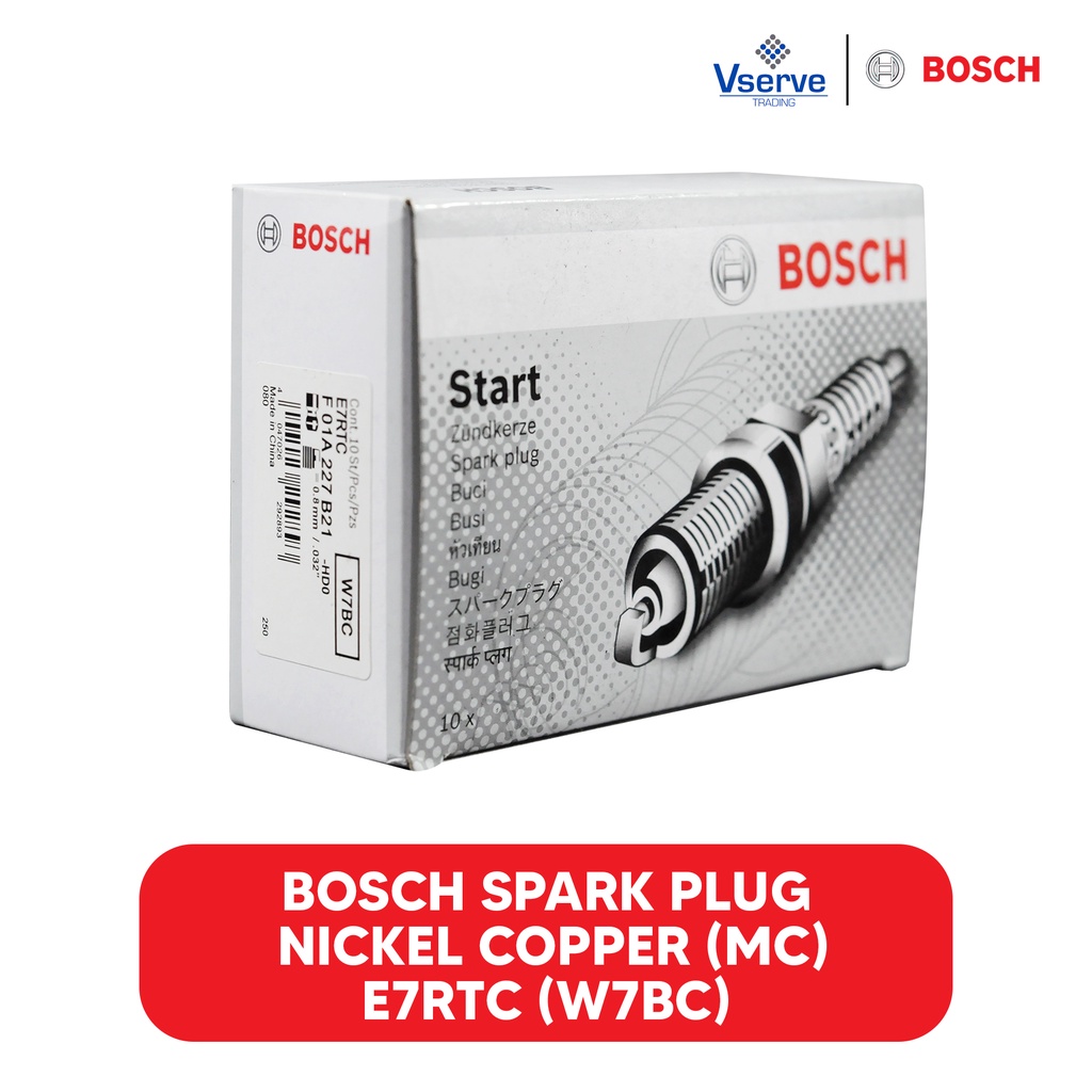 Bosch Spark Plug Copper MC E7RTC (W7BC) Motorcycle Spark Plug/pc