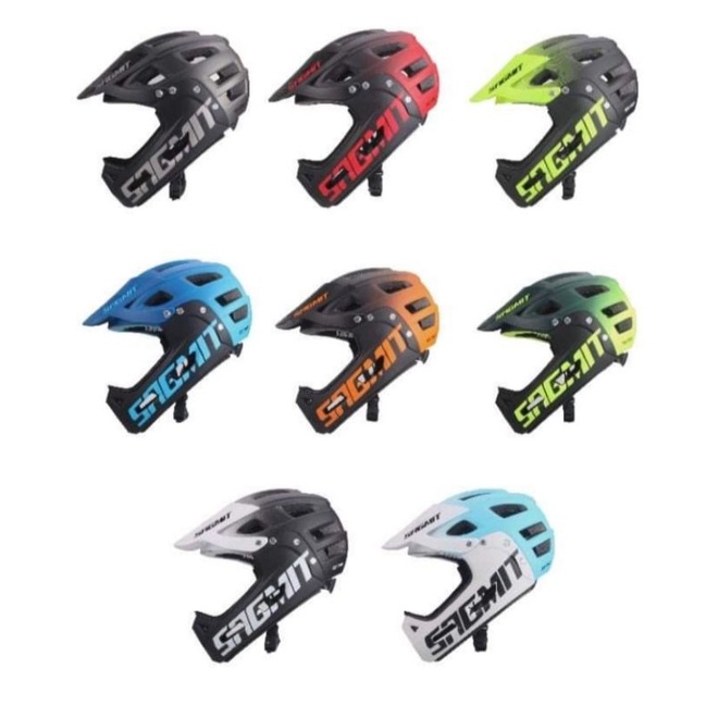 Original Sagmit Full face MTB helmet removable lower chin guard