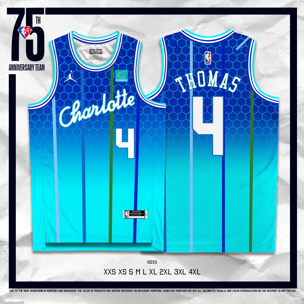 Athletic 75th Edition Nba Charlotte Hornets Isaiah Thomas Jersey 2022 