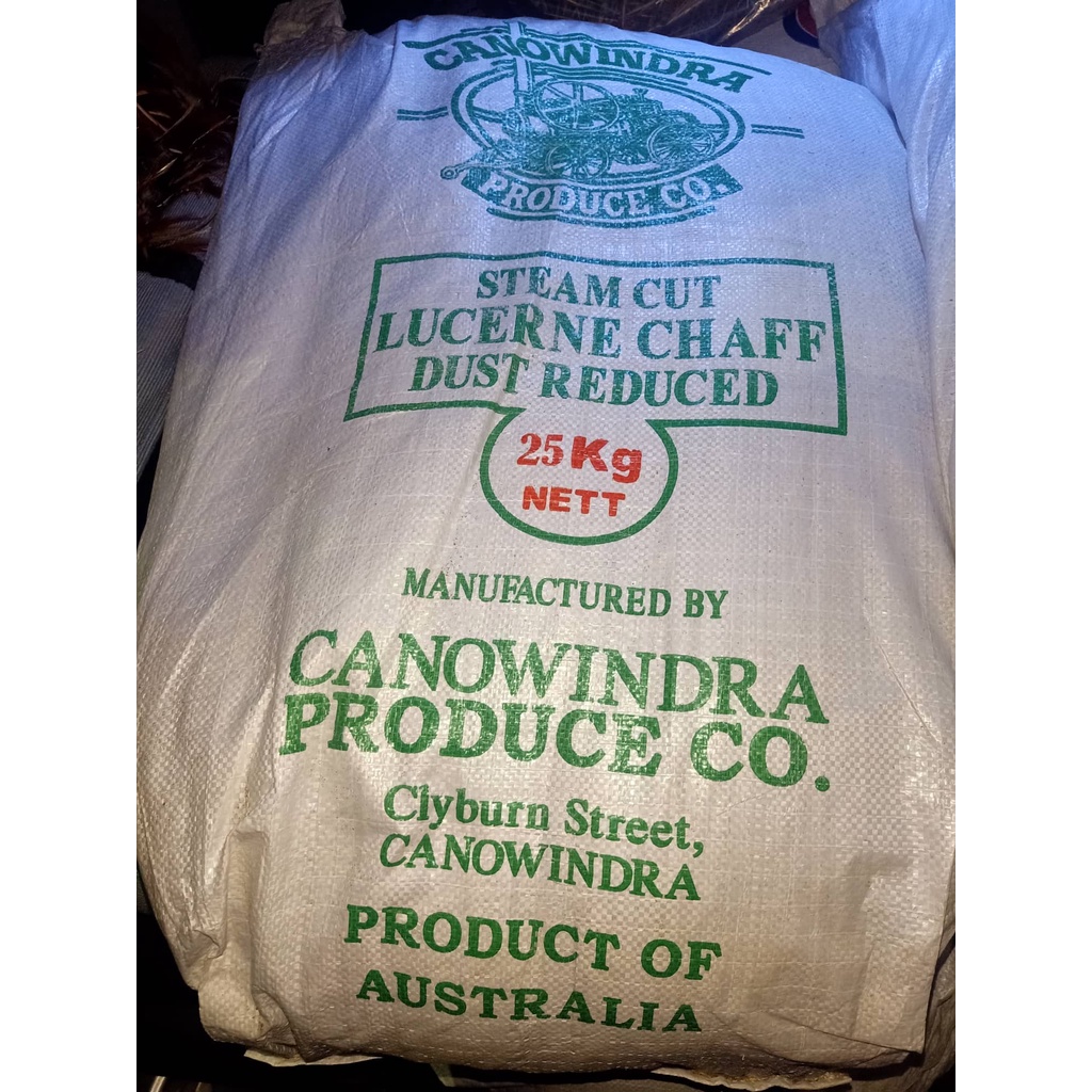 CANOWINDRA ALFALFA CHAFF for RABBIT, Goat, Guinea Pig, Hamster, Turkey