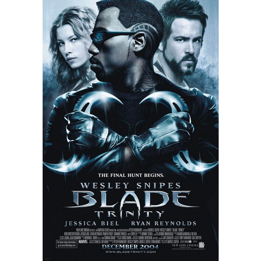 BLADE TRINITY MOVIE POSTER Sided ORIGINAL FINAL x WESLEY SNIPES ...